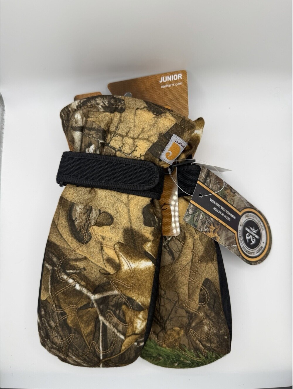 carhartt And Realtree Gloves For Winter Size Jr. L Camo